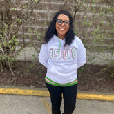 1908 White Chenille Hoodie